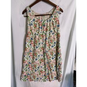 Baby Be Mine Womens Floral Hospital Maternity Nursing Sleeveless Gown Size Large